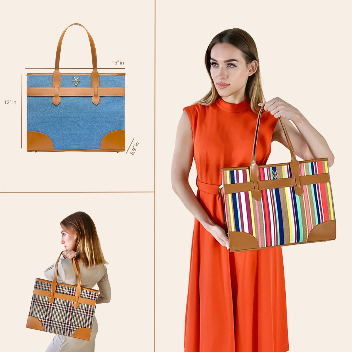 AUDRINA Chestnut Tweed